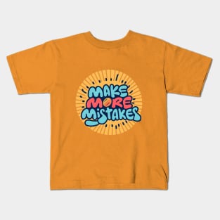 Make More Mistakes: Vibrant Summer Vibes with Sunglasses Kids T-Shirt